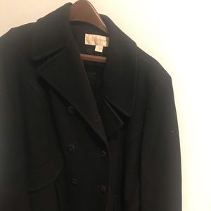 Black pea coat